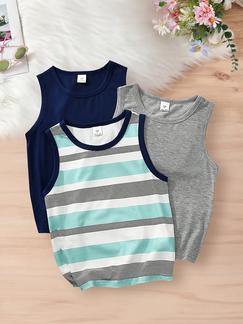 Boys White Vest Tank Tops Pack Of 5 White Boys' Tank Top Vests Boys White Vest Tank Tops Pack Of 5 White Boys' Tank Top Vests