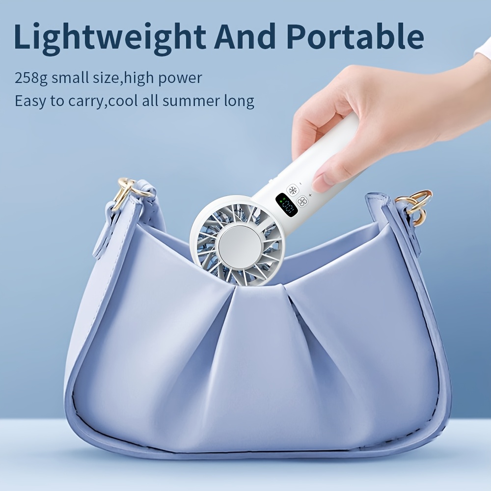 Ultra-Long Battery Life Handheld Fan, High-Speed Foldable Rechargeable Portable Fan, Ideal Summer Gift