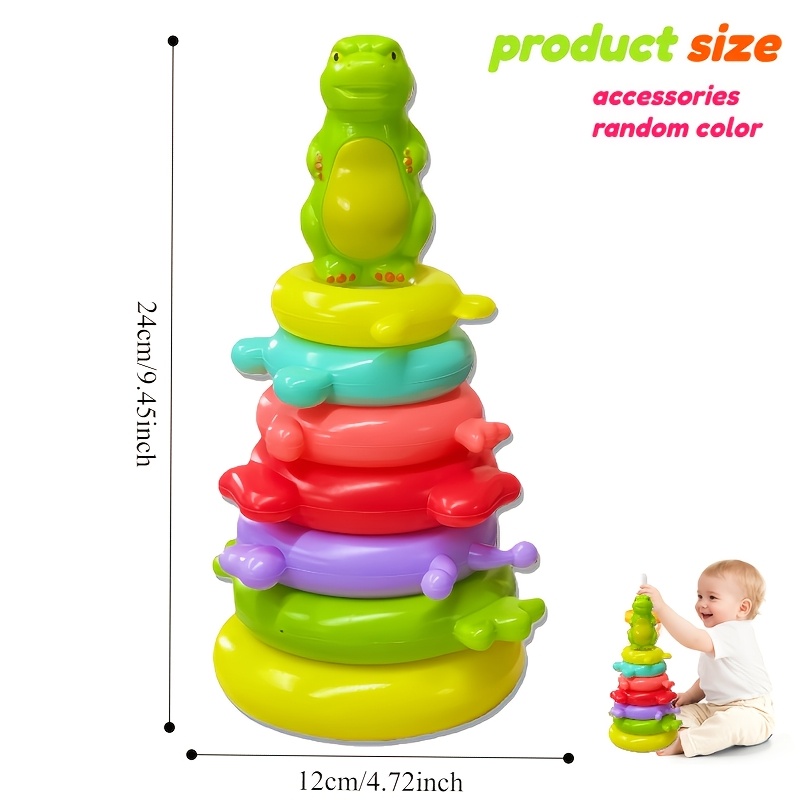 9pcs Dinosaur Rainbow Patchwork Educational Toys