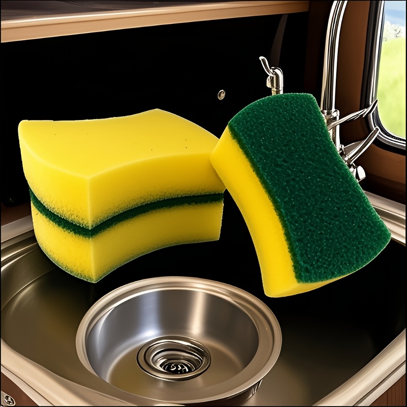 10 12 24pcs of high absorbent cleaning sponges   remove rust from spatulas   oil stains a   for home use a must have for     details 1