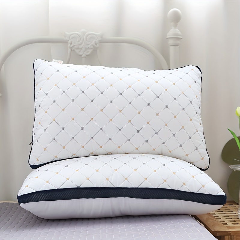 Luxury Microfiber Quilted Bed Pillow Side Back Sleepers - Temu