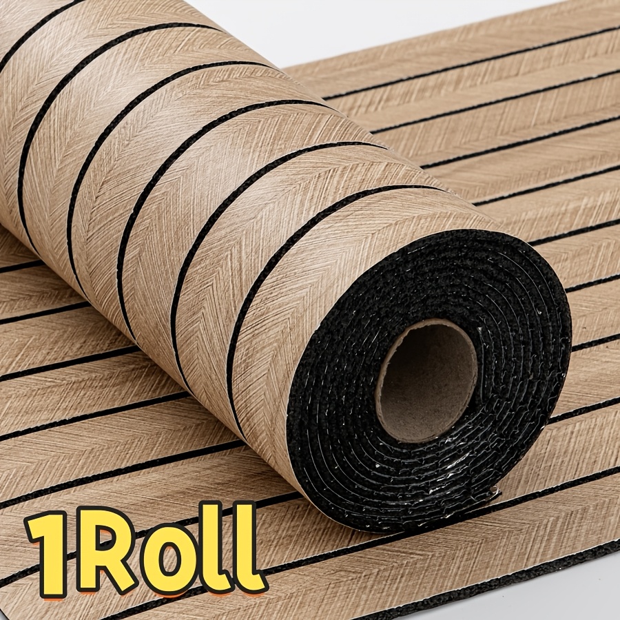 TEMU Panels muraux à grille 3D effet grain de bois, 1/3 rouleau, autocollants muraux en mousse XPE épaissie, revêtement mural pelable et collant,