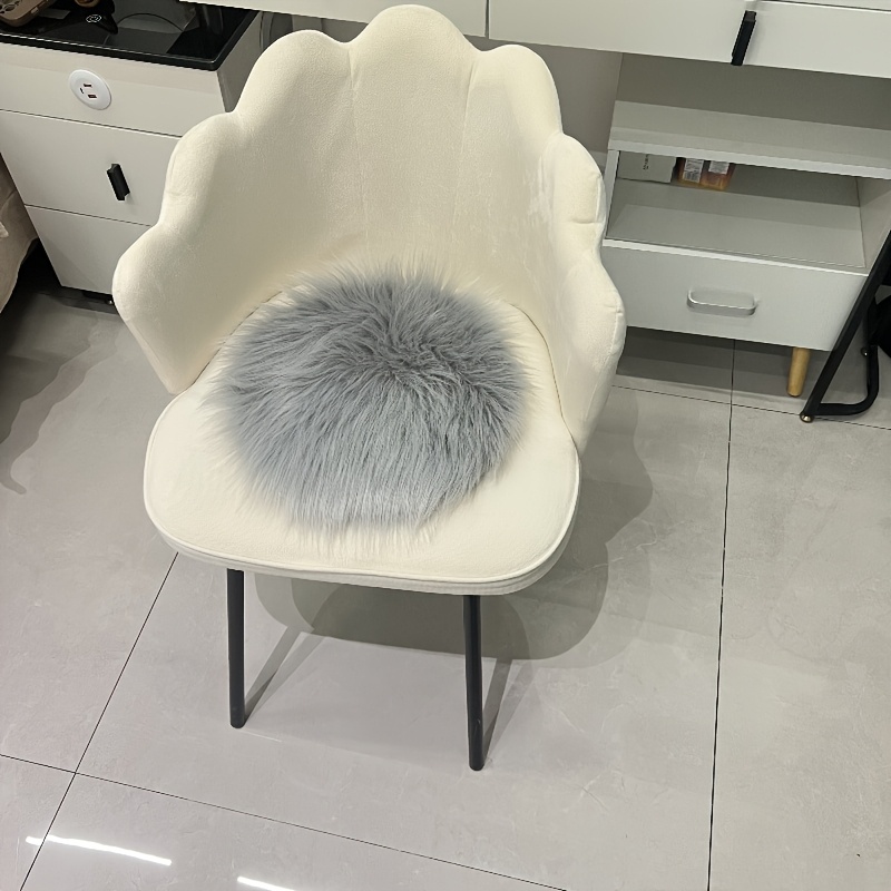 Round -like Cushion Cosmetic Chair Cushion Dining Chair Cushion Plush Desktop Decoration Home Carpet Floor Mat Christmas Decoration