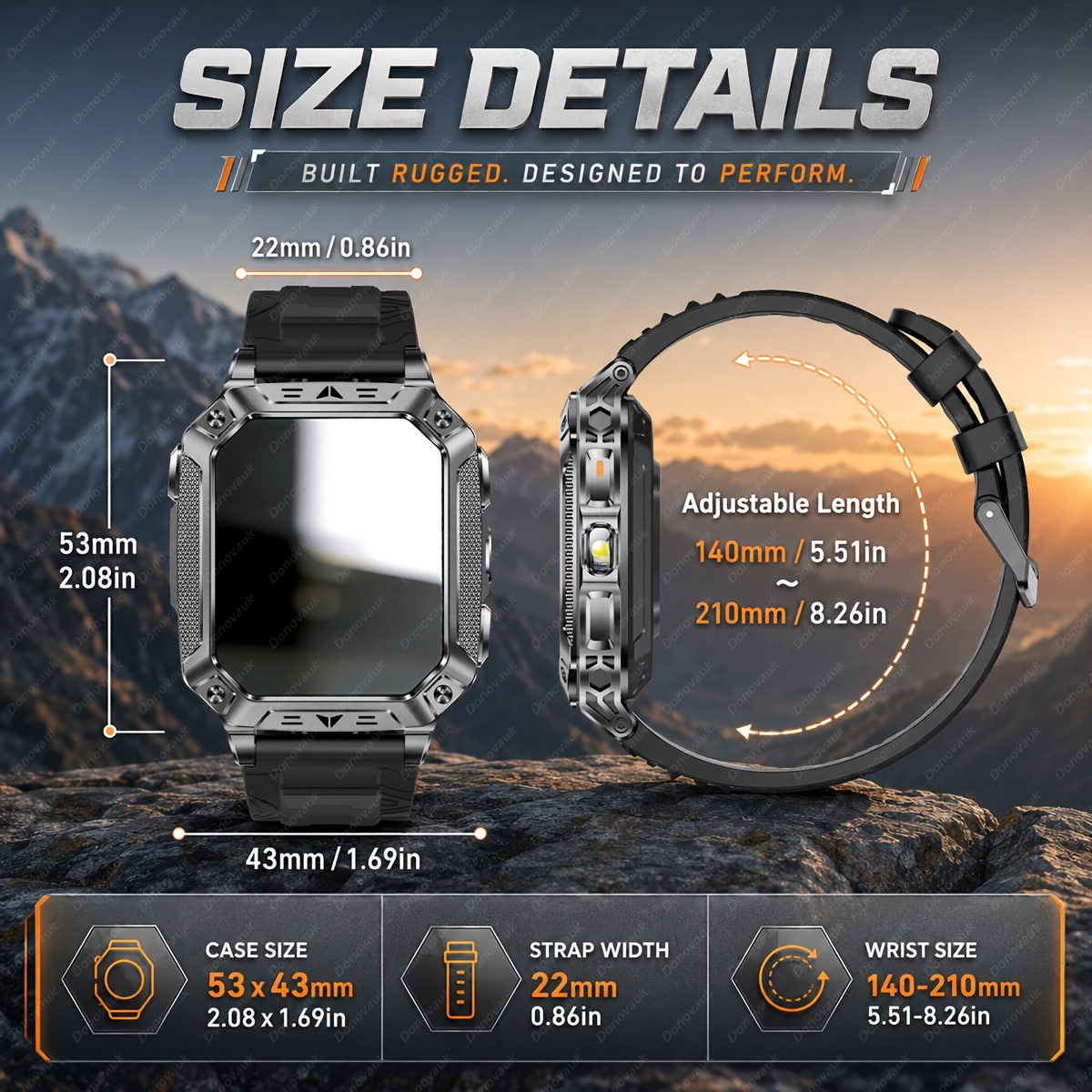 2026 New Men's Smart Watch with 1400mAh Large-capacity Battery