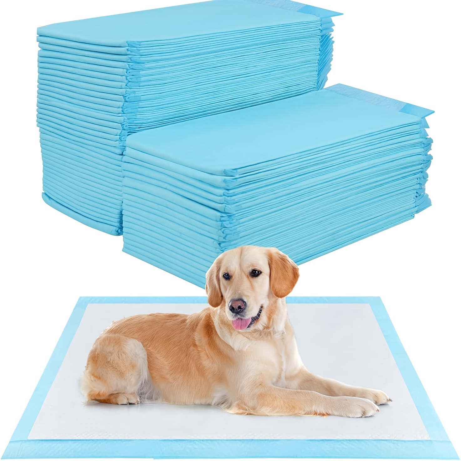 Image of 50pcs Dog And Puppy Training Pads, 60 X 90cm Puppy Mats, Incontinence Pads, Disposable Dog, Puppy Pads, Leak-proof 5-layer Design, Pee Pads For Dogs