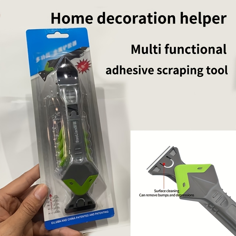 TEMU Silicone Caulking Gun Set | Caulk Gun, Tape Dispenser, Caulk Remover, Sealant Organizer, Corner Scraper For Kitchen/bathroom/sink Renovation -