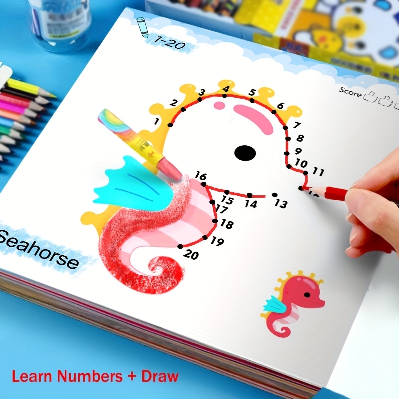 

Connect- Drawing, Doodle Sketchbook, Learning Numbers, To Improve Grades, Fun Drawing Games, Holiday Gifts.