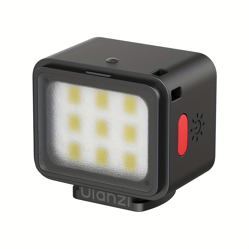 TEMU Ulanzi Dg01 22g Continuous Fill Light, 5600k Mini Camera Light With Magnetic Base & Diffuser, 4h Usb Powered, For Vlog Live Stream Video