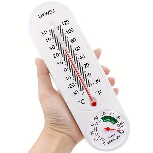 indoor and outdoor temperature meter wall mounted water accurate measurement of temperature and humidity durable abs material no with humidity indicator