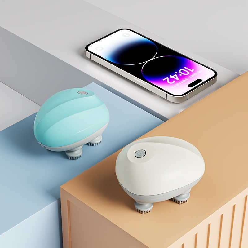 Masajeador Inteligente de Cuero Cabelludo con Cabeza Rascadora para Mascotas y Dispositivo Eléctrico Mini para Estimulación Meridiana