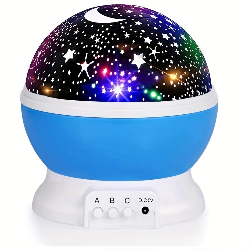 1pc star and moon projector lamp usb powered led light effect multiple color   dimmable desktop star and moon projection button control suitable for bedroom living room home theater gaming room multifunctional night light ideal for details 7