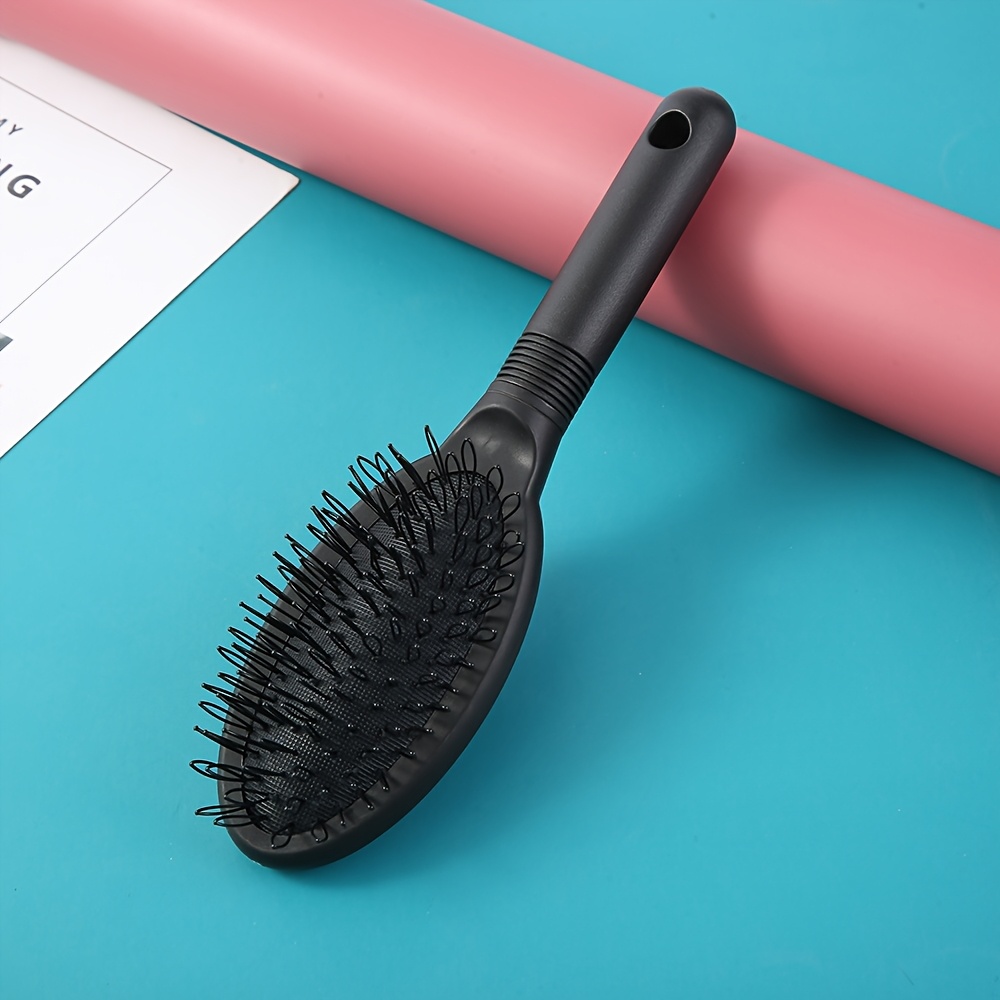 TEMU Peigne compact et pratique, peigne rond pour cheveux lisses, idéal pour perruques, extensions, coiffer les cheveux, couvre-perruques - Outil de