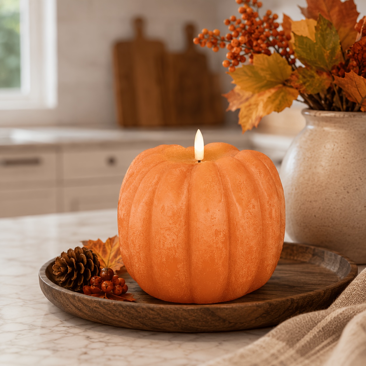 TEMU Fall Decorations For Home, For Room Decor, Pumpkin For Fall Autumn Thanksgiving Table Centerpieces, Fall Farmhouse Lights, Halloween Fall