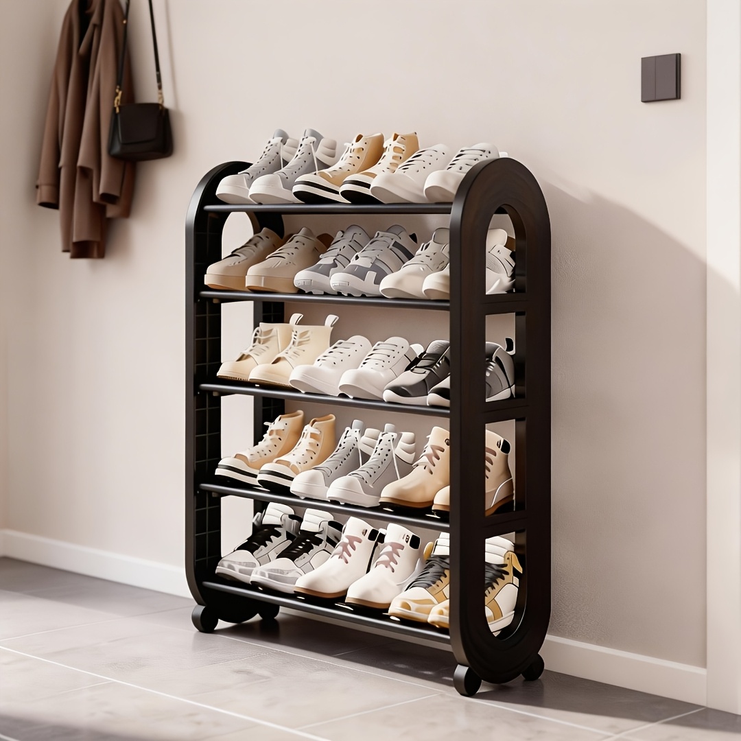 TEMU 5-layer Rack, Men's Shoe And Boot Storage, Simple Household Shoe Storage Artifact, Assembled Shoe Rack, Multi Color Options, Large Capacity
