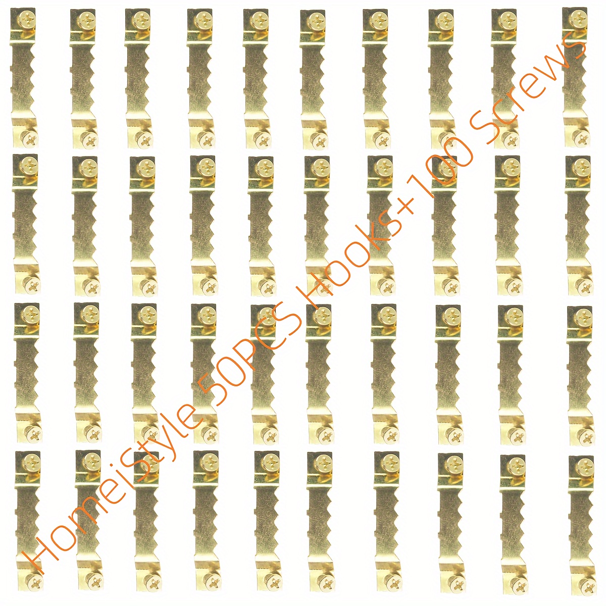 150/300pcs Sawtooth Picture Hangers/hooks With Screws, For Picture Frame Painting, Photos, Artwork, Clock, Home Decoration