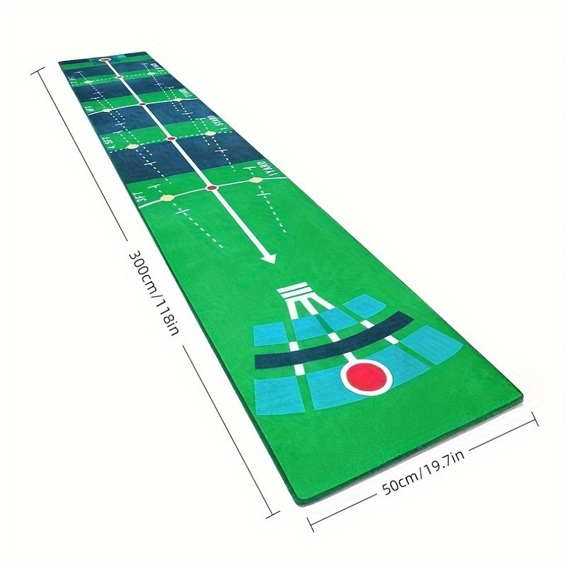 TEMU Tapis de avec Base Antidérapante et 'Entraînement - Tapis d'Entraînement Intérieur/Vert avec Cibles Numérotées, Guide d' et Indicateur de