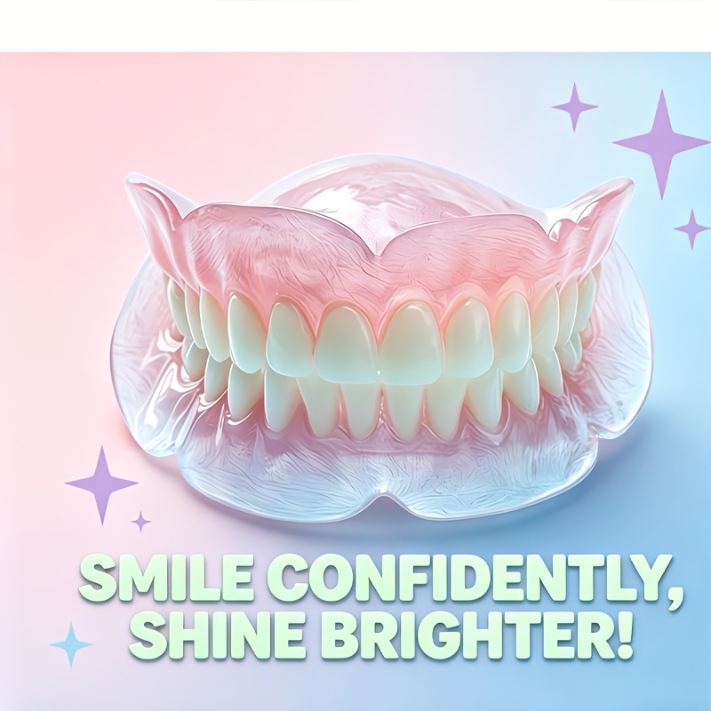 item picture Instant Invisible Dentures, Designed for Toothless Adults -- Soft Tissue-Adhering Dentures with a Comfortable Base, Beauty-Enhancing Tooth Oil, Easily Create an Instant Smile, Allowing Normal Eating, Speaking