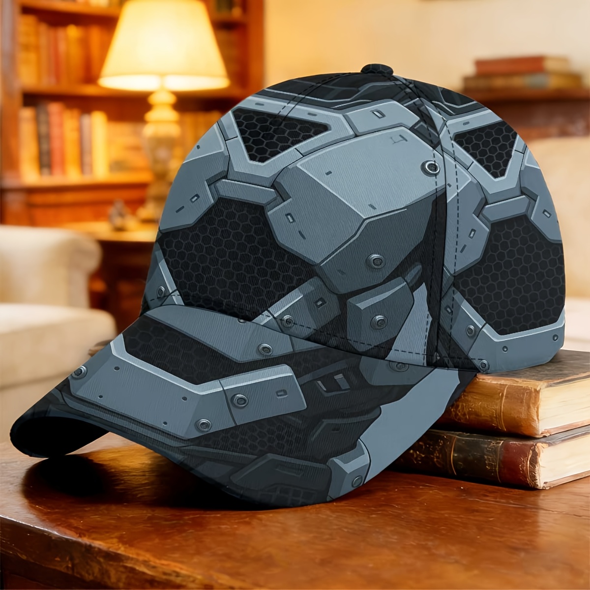 TEMU Casquette de baseball 1 pièce avec imprimé combat - Taille unique réglable adaptée à la plupart des têtes, casquette streetwear légère pour
