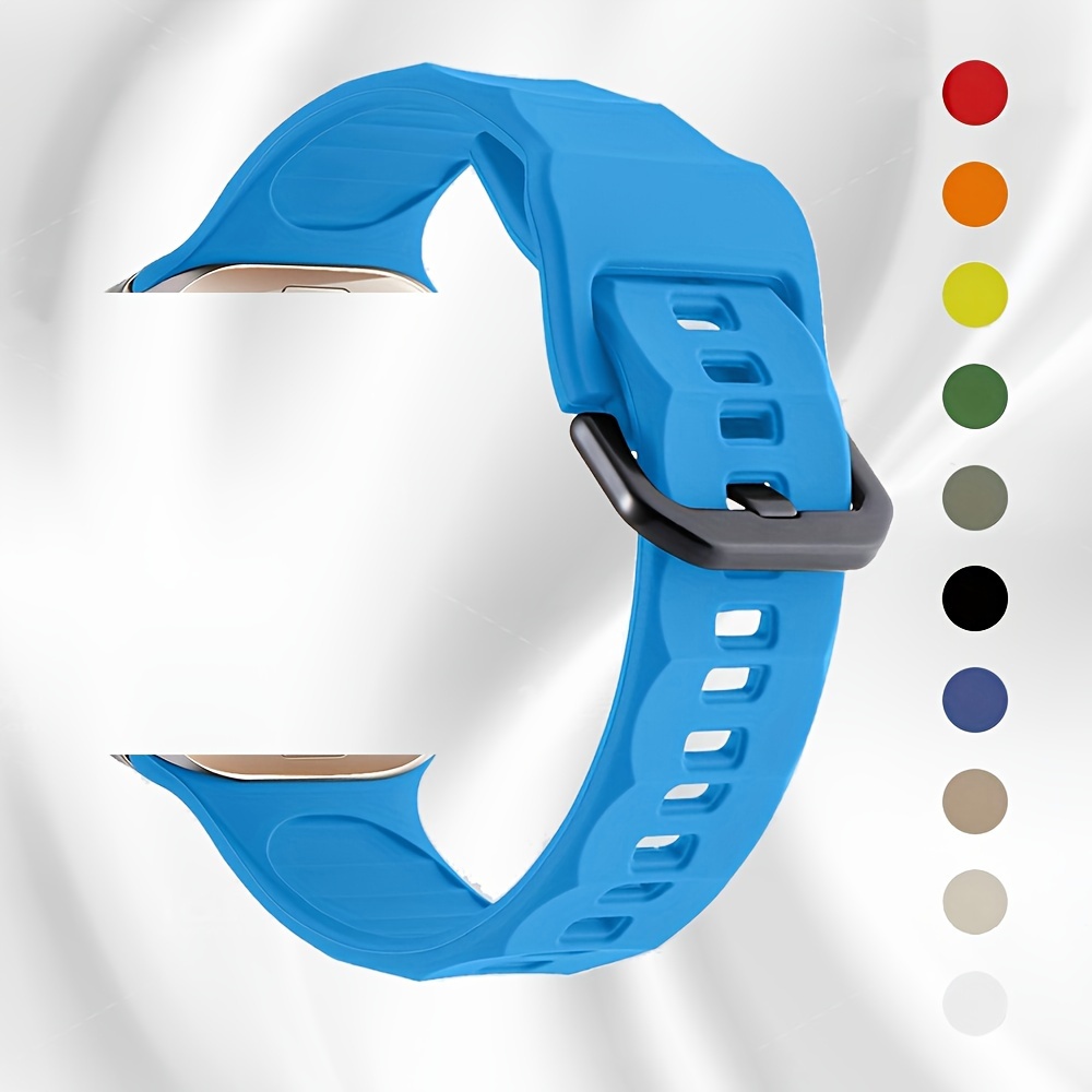 Bracelet Apple Watch Ultra silicone (bleu foncé