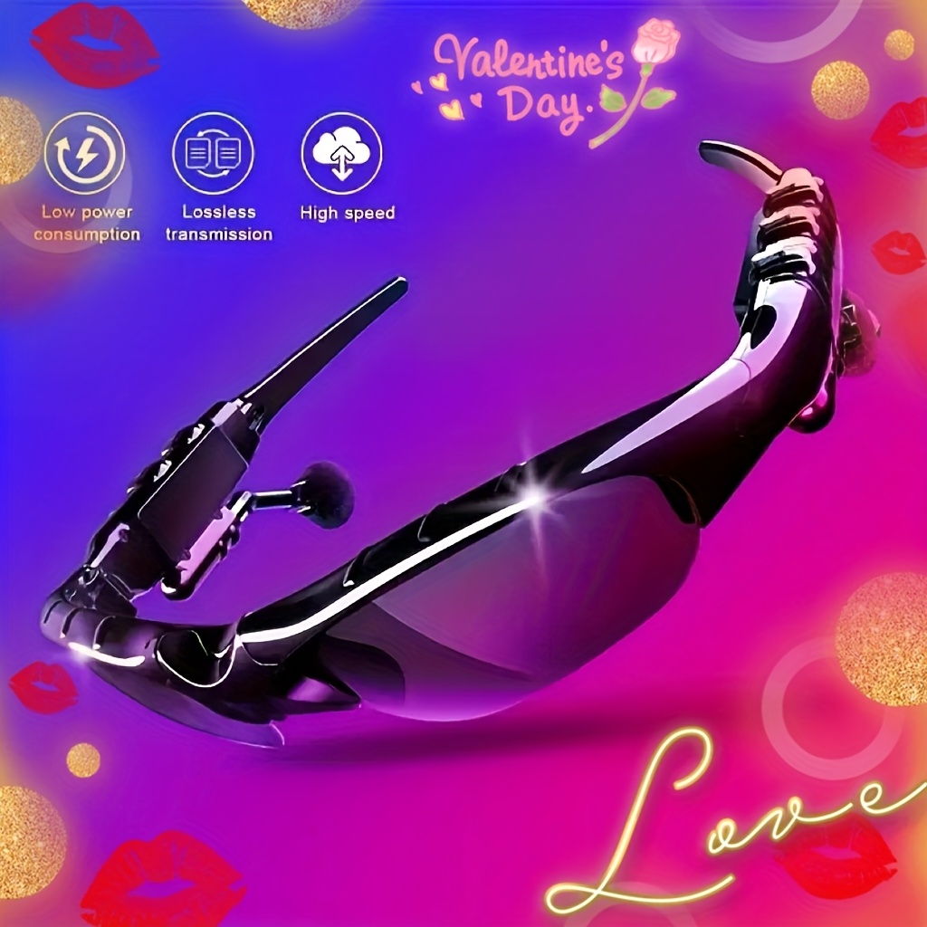 

Smart Sunglasses 5.0: Open Ear Headphones, Uv Protection, Wireless Headset, Compatible With All Types Of Cell Phones, Universal For Women/men, For Sports, Driving, Traveling, Gift For Holiday.