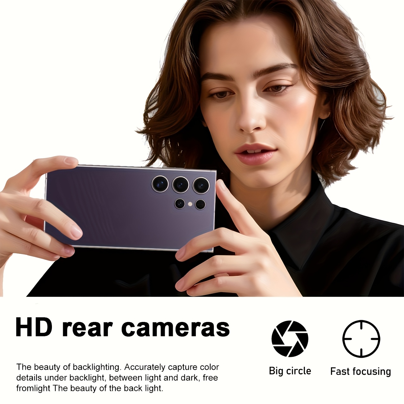 x25 ultra 2026 5g new model 6 9 inch hd large screen smartphone multi function unlocking phone   4gb   64gb storage front and rear hd cameras   data cable earphones and protective case perfect as a birthday gift or halloween Product details 5