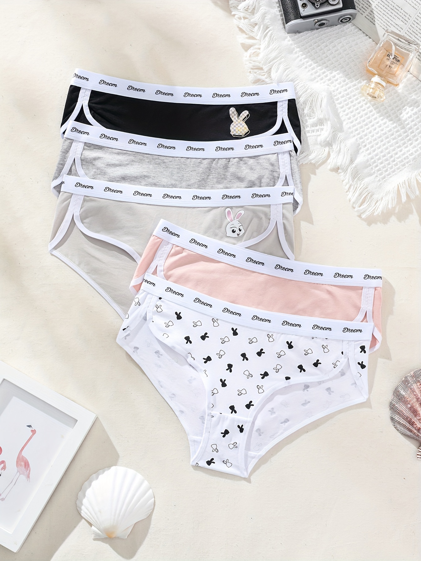 Polka Dot Thongs Cute Comfy Intimates Skin friendly Panties - Temu