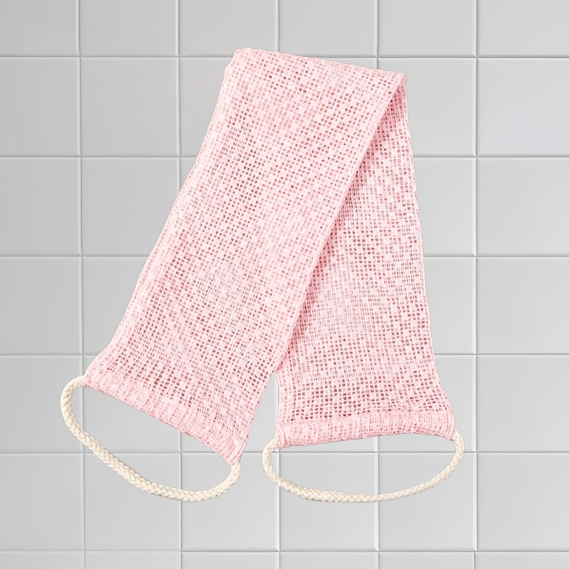TEMU Japanese-style Exfoliating Back Scrubber Towel, Household Bath Towel, Korean-style Long Strip Back Scrubber, Back Scrubbing Tool
