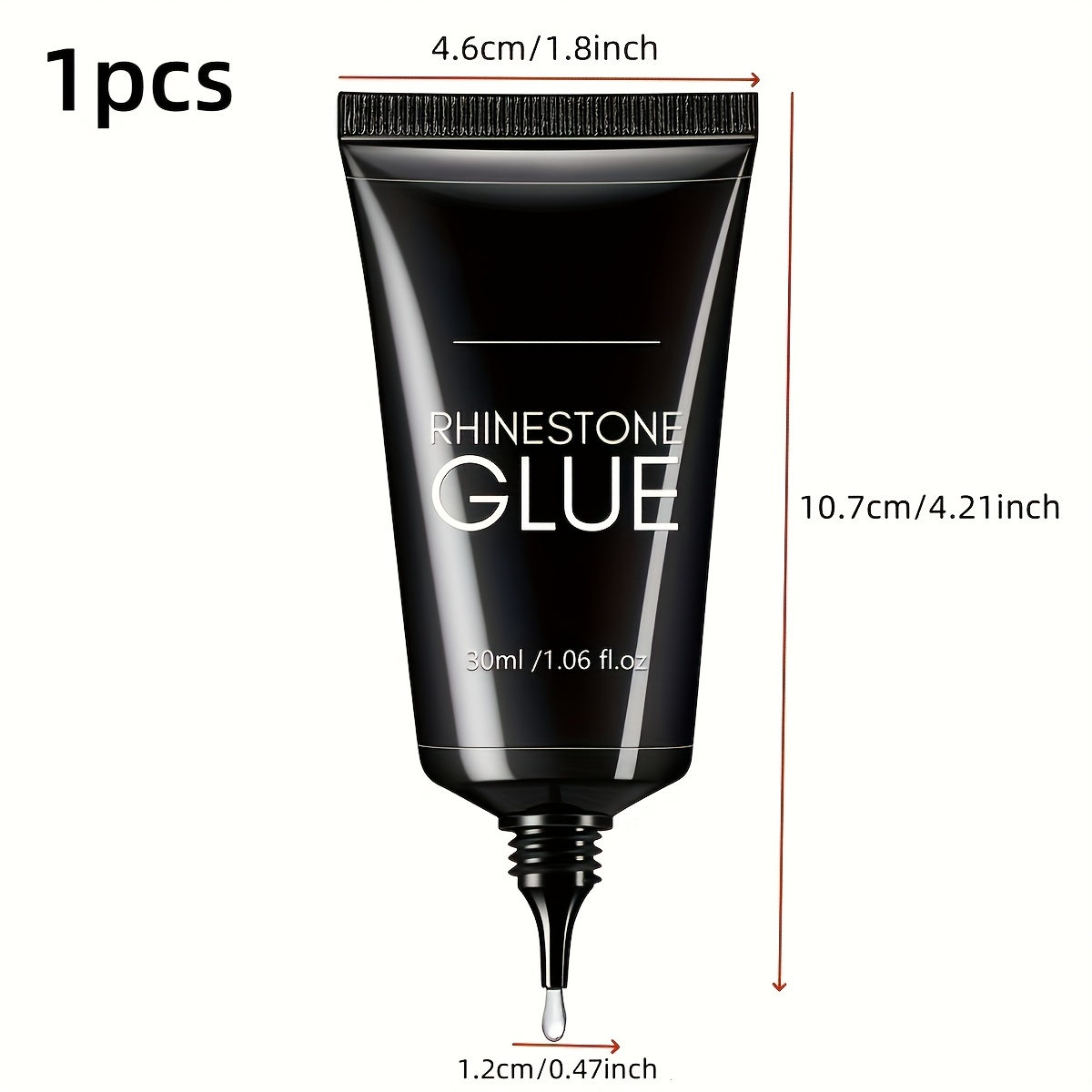 30ml Gel Nail Glue Suitable For Nail Charms, Gems, Crystals, Beads & 3d Bling - Strong For Nail Art, -free Bonding For Nail Charms Decoration, Diy Manicure & Pedicure Supplies