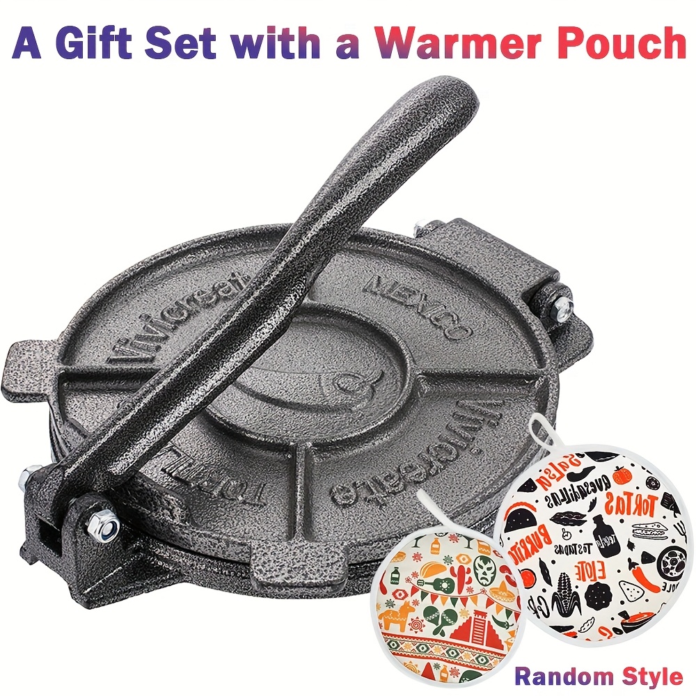 TEMU Vivicreate Tortilla Press, Tortilla Maker, Dough Press, Flour Tortilla Press, Press, Quesadilla, Tortilla Makers (10 Inch)