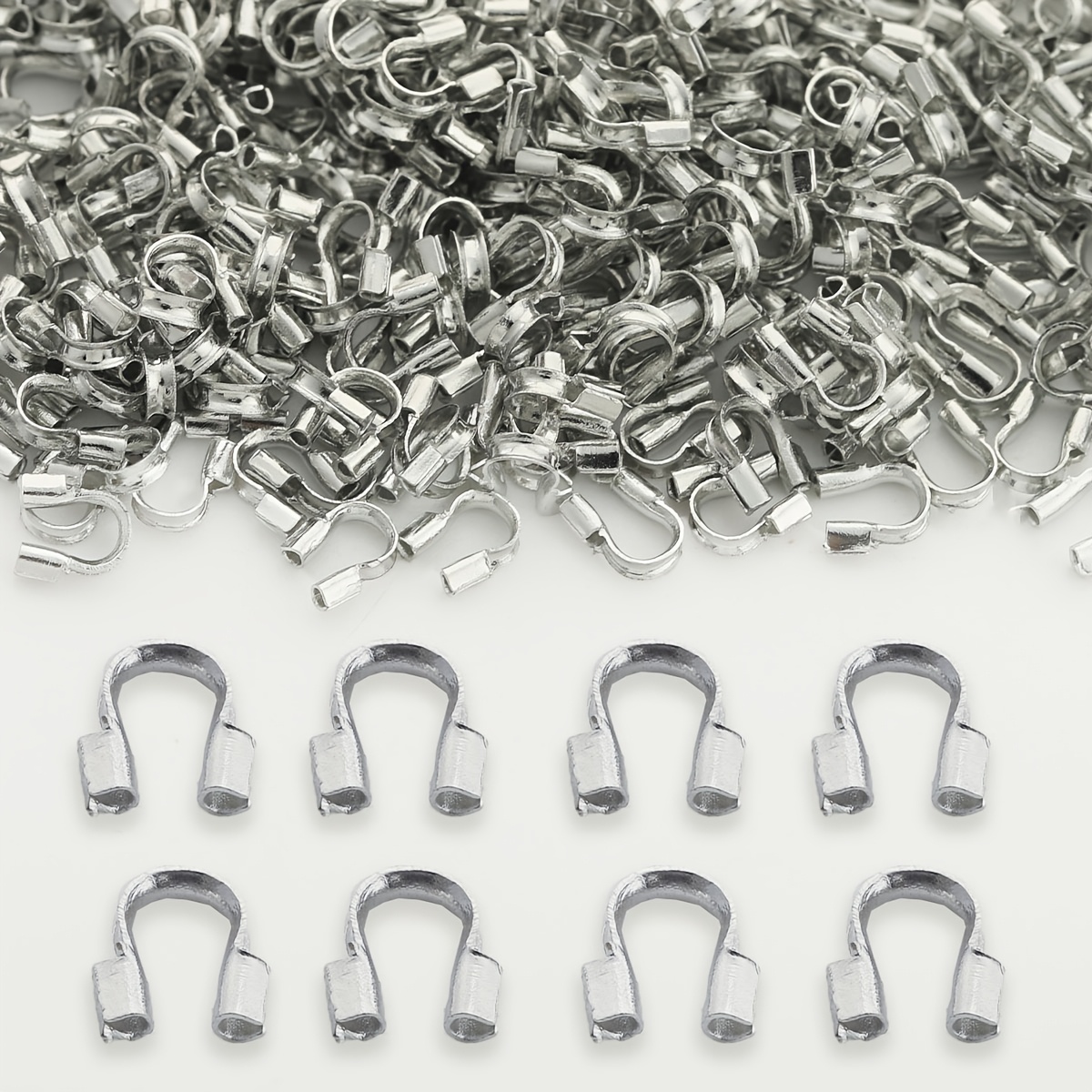 105pcs U-Shaped Mixed Color Line Clasps for DIY Projects