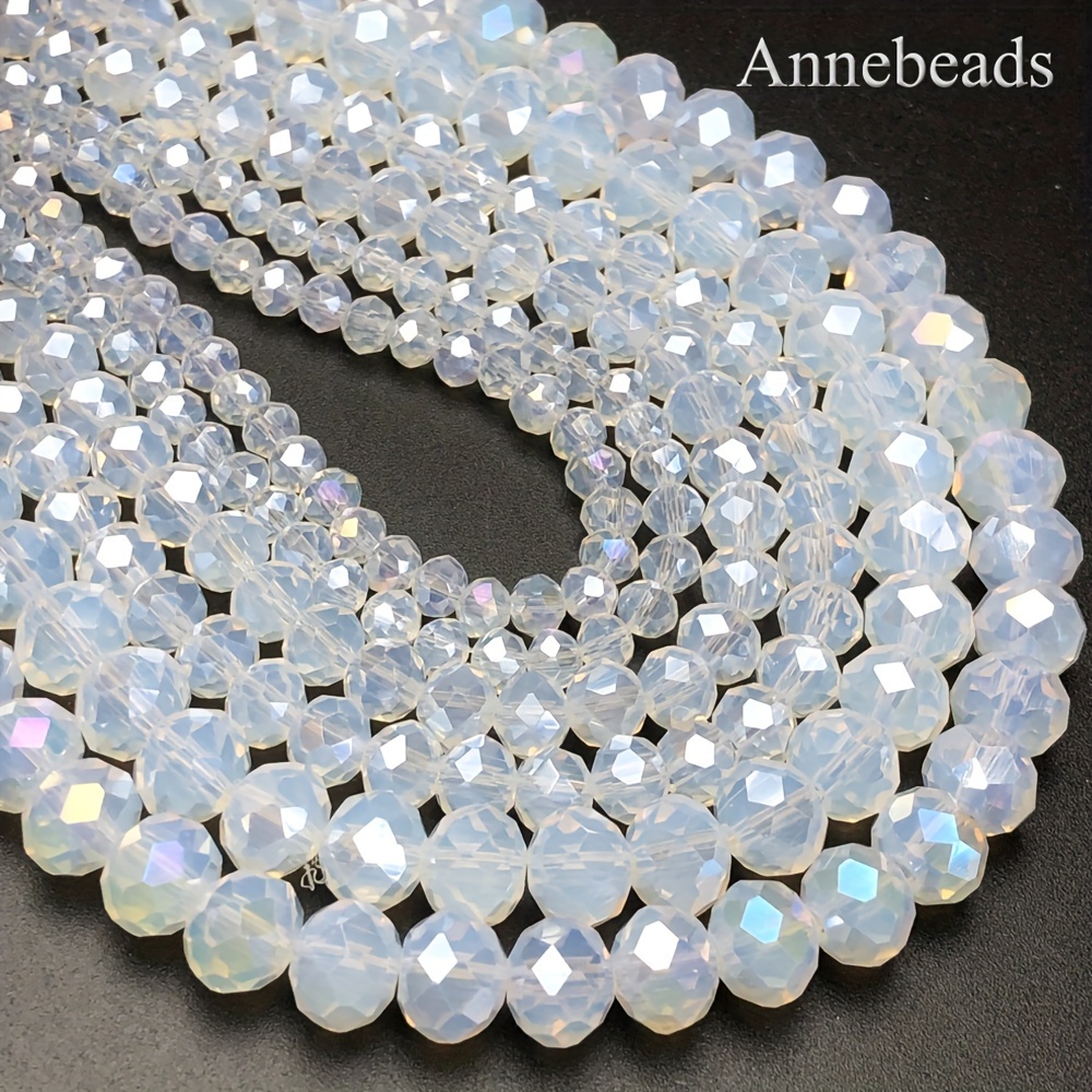 

Annebeads 4/6/8mm High-quality Ab Protein Faux Crystal Flat Beads, Bulk Loose Beads For , Bracelet, Clothing Accessories, Crafts & Sewing Supplies