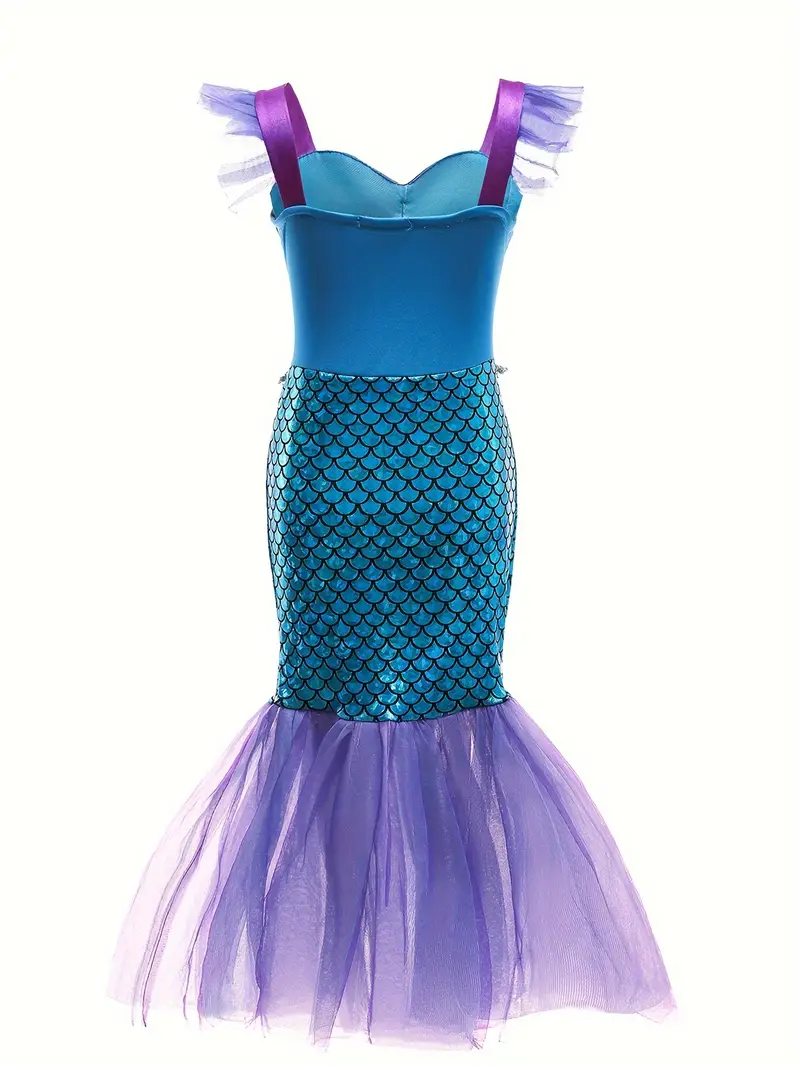 purple fairytale dress Purple Medieval Prom Dress One Shoulder Fairy Long Sleeve 3D Floral Applique