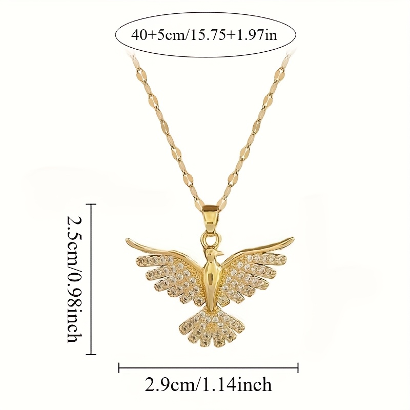 Rhinestone Phoenix Neck Chain for Women