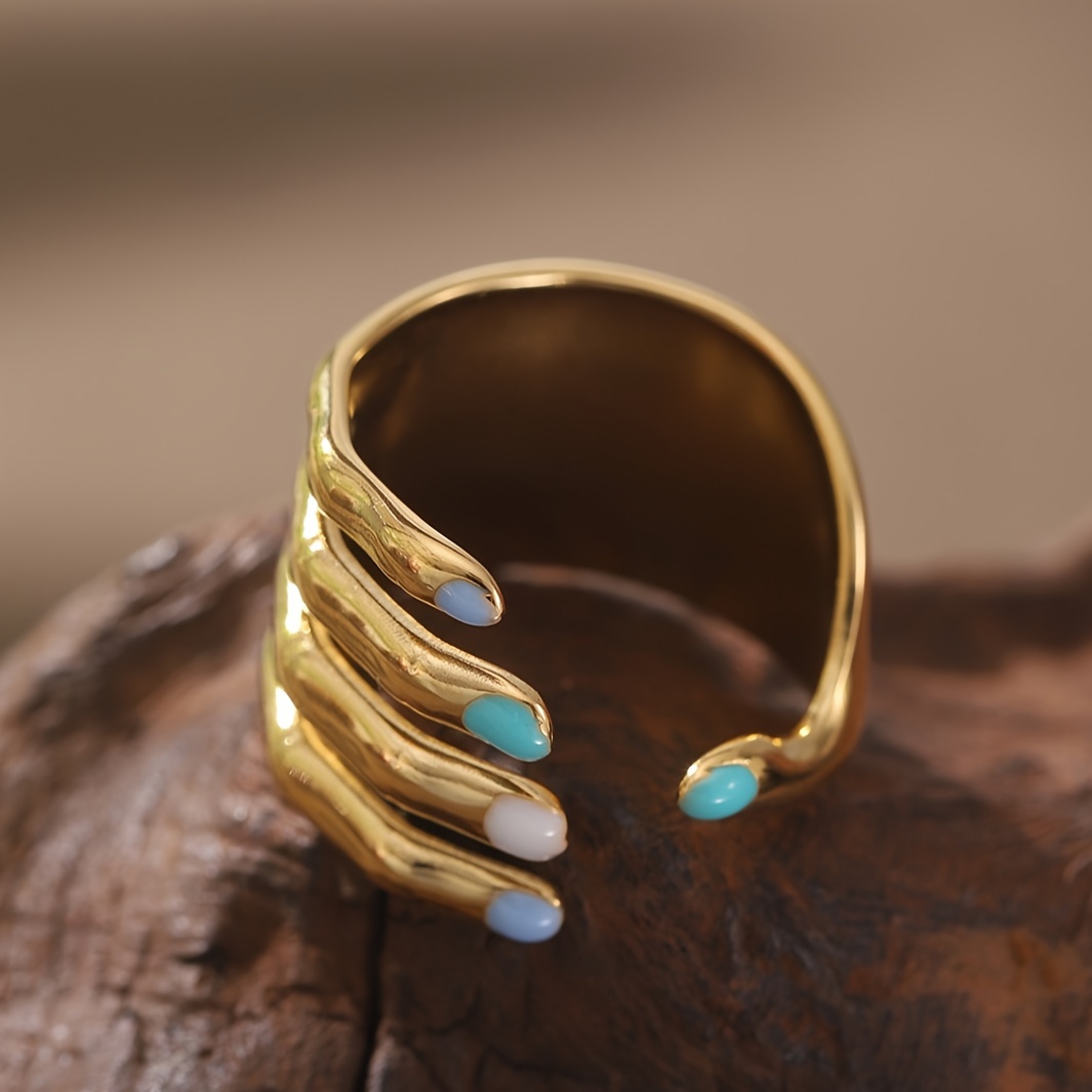 Stainless Steel Creative Ring for Women&rsquo;s French Parties