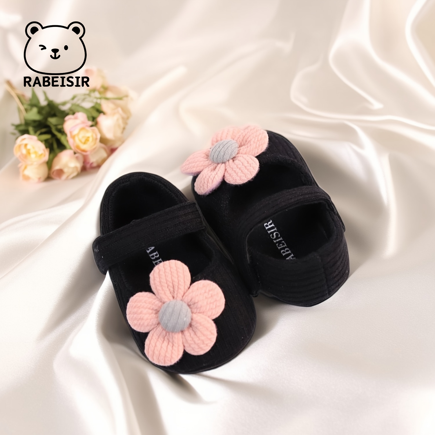 Baby Toddler Shoes, Sun Flower Princess Cloth Step Front Shoes, Lightweight Non-slip, Multicolor Candy Shoes For Daily & Casual Dressing, Spring & Fall