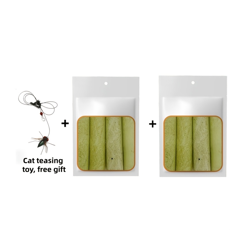 Image of Free Cat Teaser Gift Cat Chew Sticks, Molar Grinding And Calming Toys, Help Reduce Stress And Gut Health For Kittens And Adult Cats