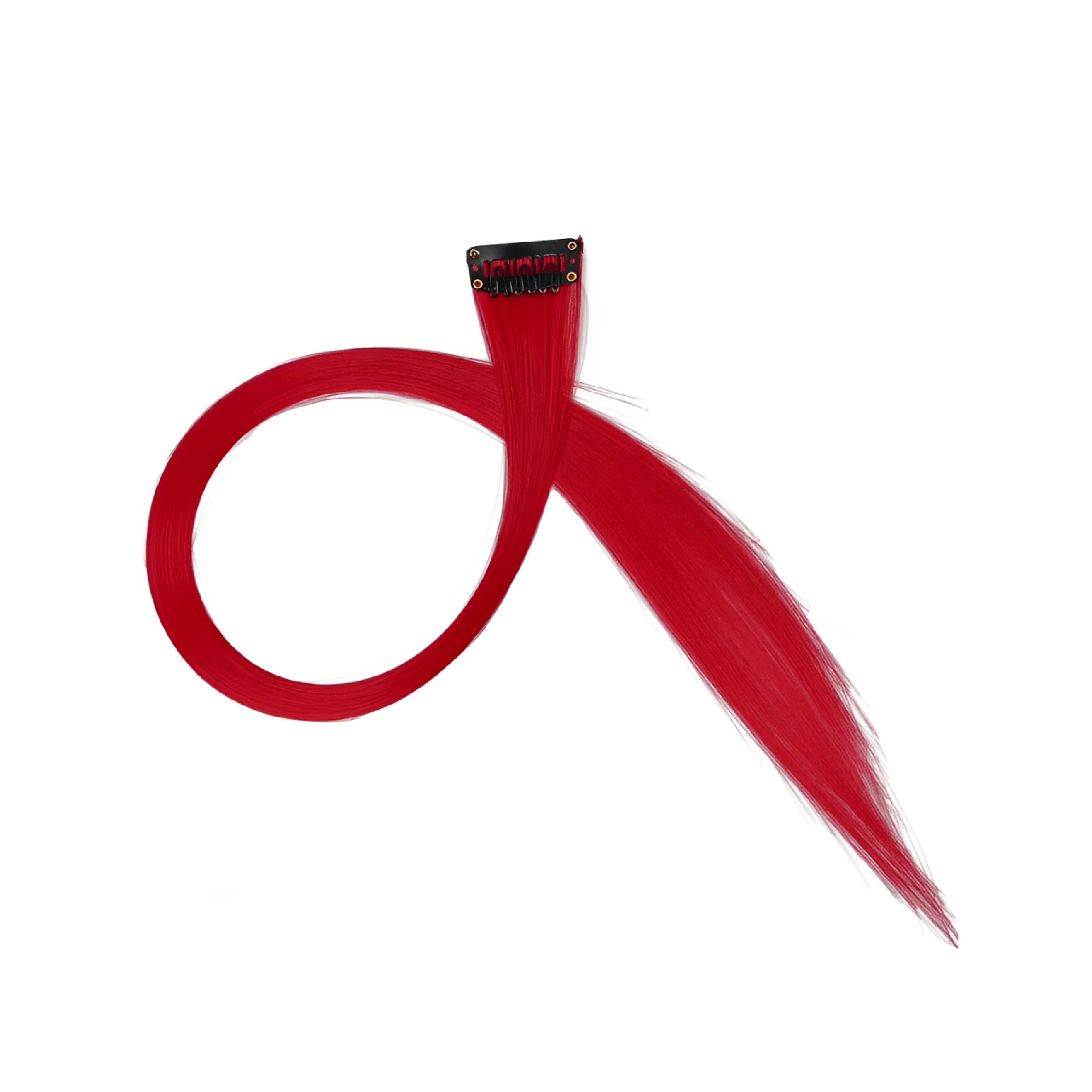 E-shop 5 Stück rote, , synthetische Haarverlängerungen, 20 Clip-In-Haarteile für Frauen, Hochtemperaturfaser, Party Cosplay Dress Up, Modeaccessoire,