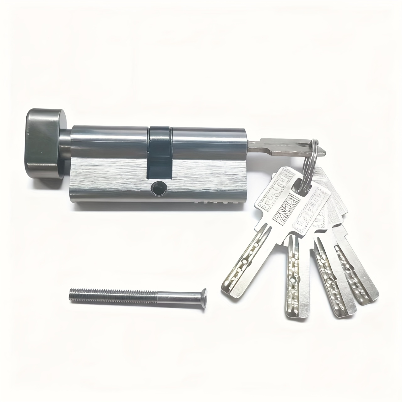 E-shop Schließzylinder nach europäischer Norm mit 5 Schlüsseln, Sicherheitsschließzylinder mit Aluminiumgehäuse, Ersatzteil für Türschloss.