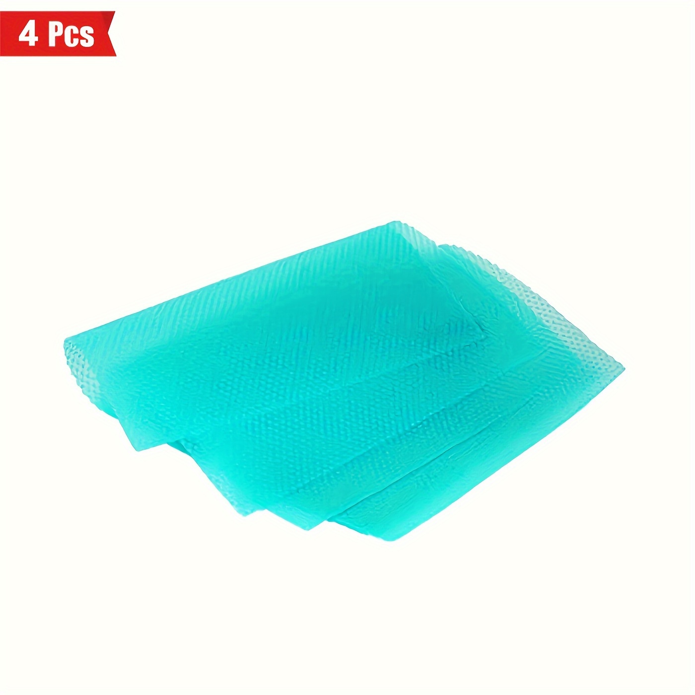 TEMU 4pcs Premium Refrigerator Liners - Waterproof, Oilproof & Washable | Non-slip, Odor-resistant, Bpa-free Mats In Vibrant Colors For Shelf, Cabinet, And Drawer Organization