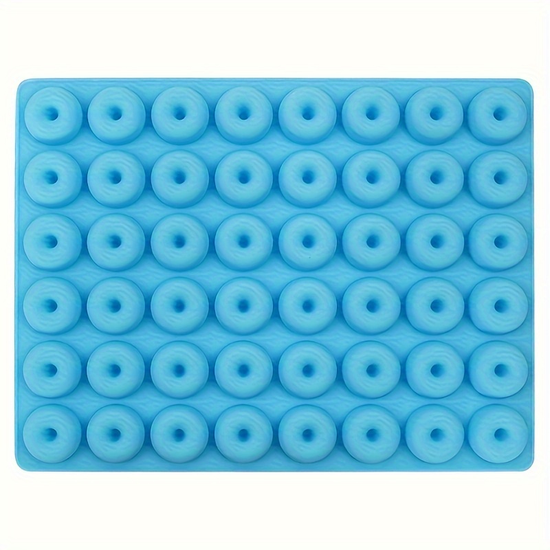 48-link Mini Donut Silicone Chocolate Molds Hand Baking Molds Seal Wax Standing Molds