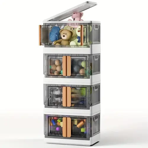 plastic storage bins with lids 19 3 23 5wide extra large storage cabinet laundry hampers toy storage book storage foldable organizer system easy assembly space saving design for or closet bathroom home office dust proof