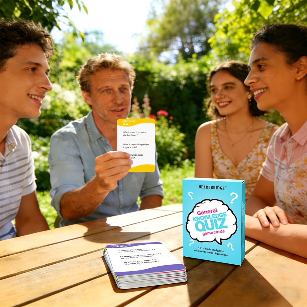 HEART BRIDGE Knowledge Trivia Card Game with 150 Fun Questions