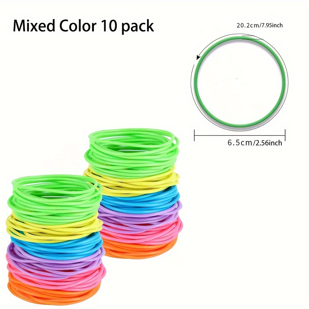 80's Bracelets - Black/Neon - Rubber - 12-Pack - Costume Accessory - O &ndash; Arlene's Costumes