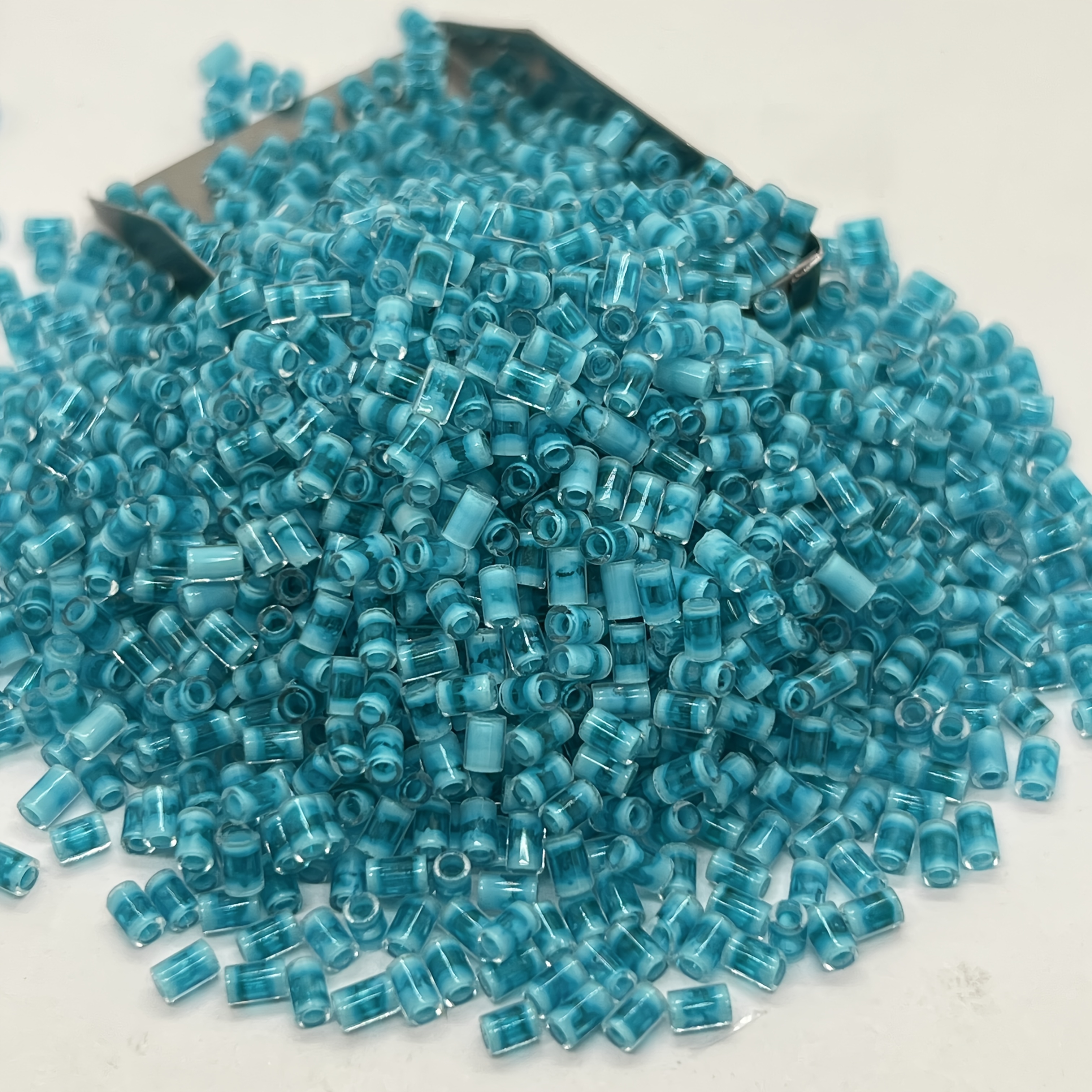Colorful Bamboo-shaped Glass Bead Set, 320pcs for DIY Jewelry Making