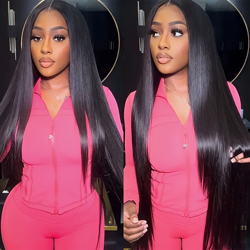 A Brazilian Human Hair Wig For Women, Featuring A Frontal Lace Design, In With A Density Of 200% And Lengths Ranging From 16 To