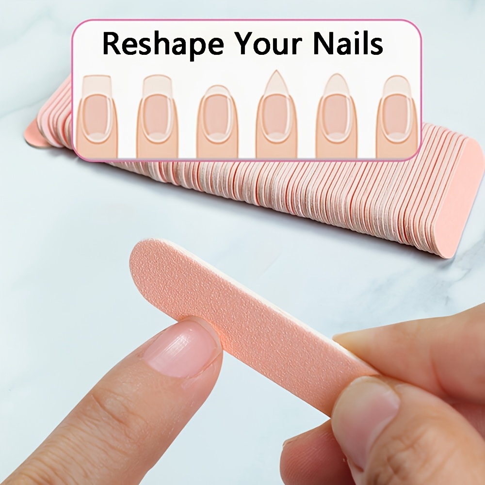 60pcs Mini Double-Sided Nail File Set