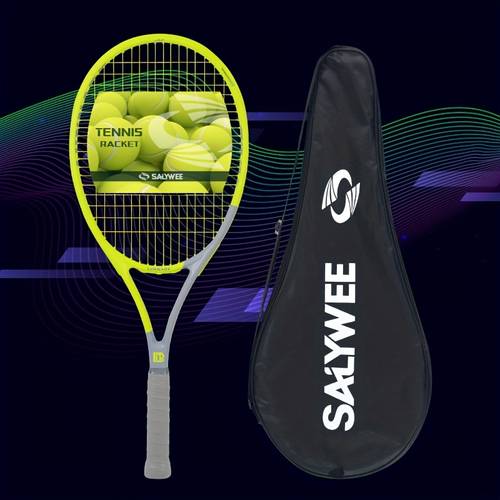 composite carbon fiber tennis racket lightweight high quality professional racquet frame 102 sq in head size 16 19 pre pattern free bag ideal for mens and womens outdoor sports training games