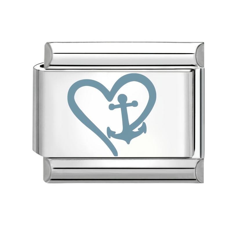 Exquisite Blue Pattern Embossed Ocean Elements Ring