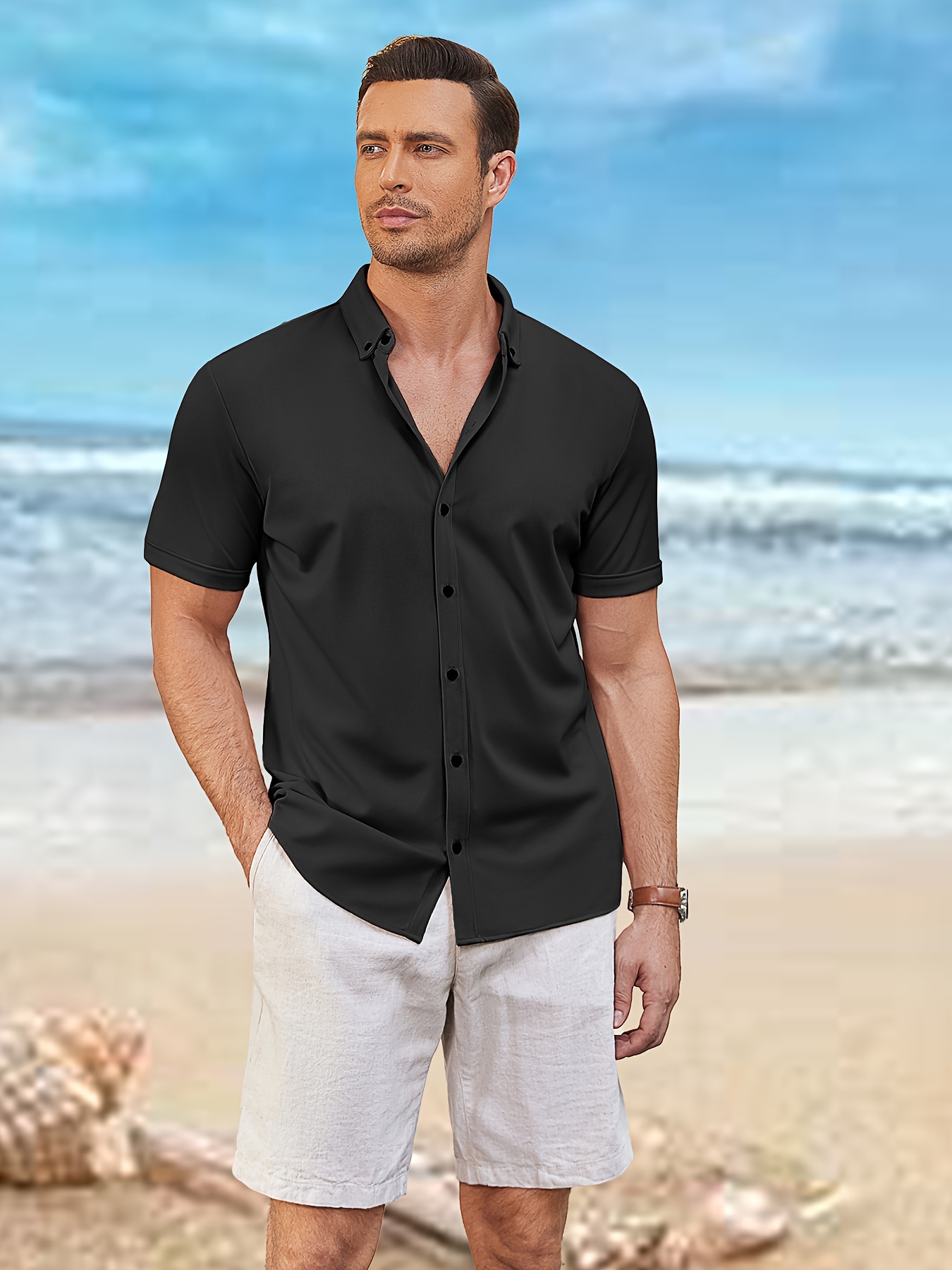 slim fit dress slacks 'Extra Dirty' ~ Relaxed Fit L main image 1