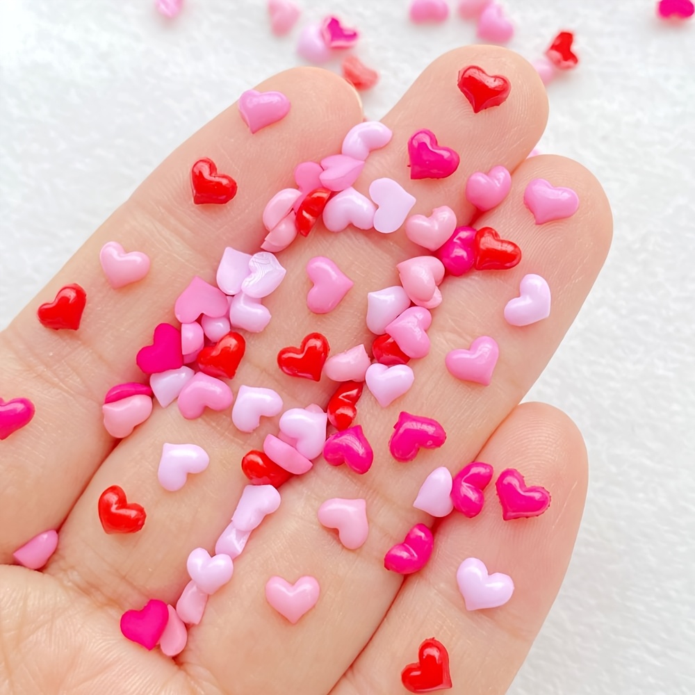 

/200pcs Art , 3d , Small & Red For Diy , Scrapbooking, Crafts, Unscented Decorations